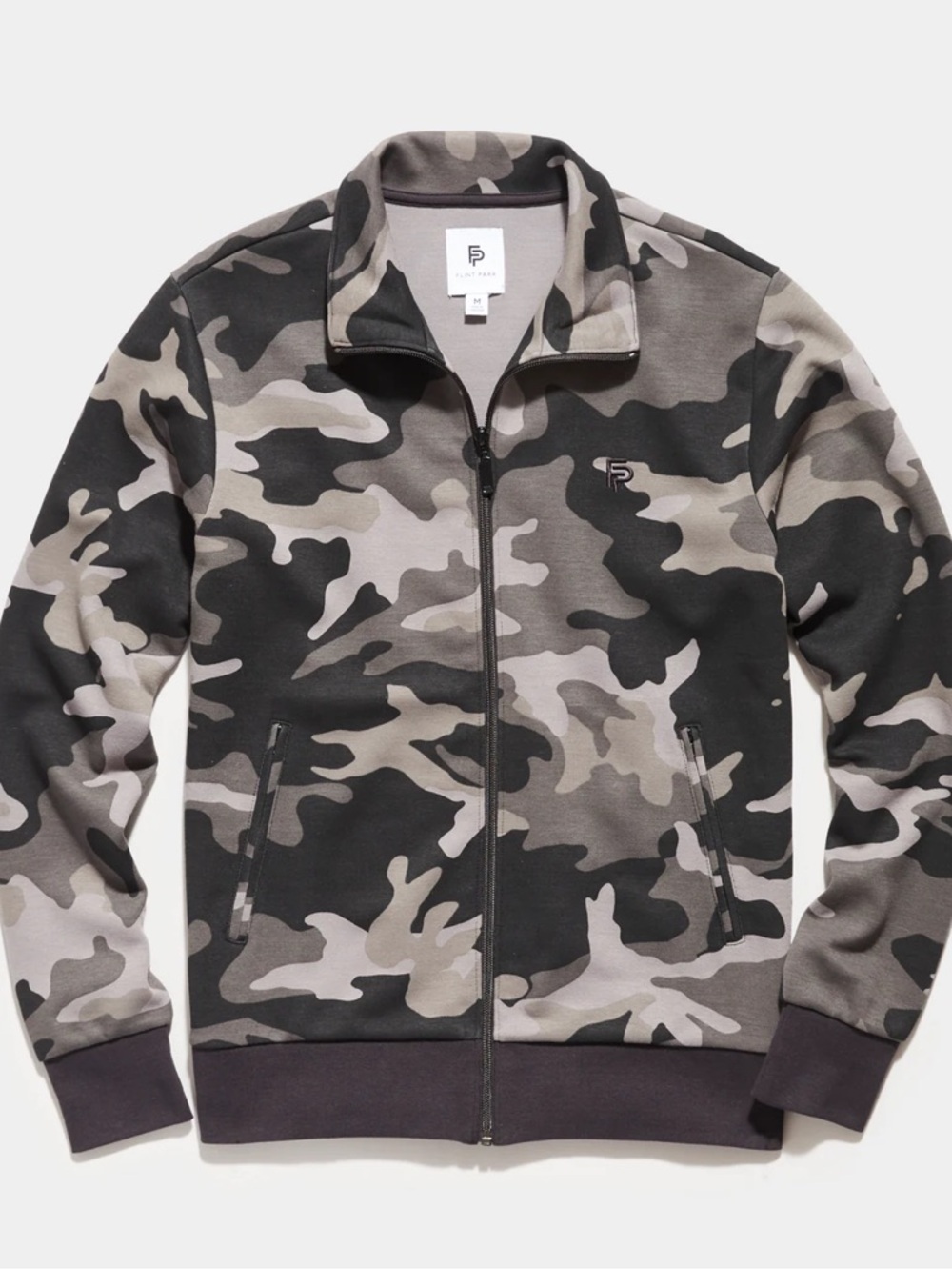 Flint Park Court Jacket NWT Black Camo Men’s Small